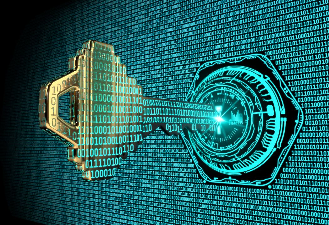 cybersecurity roadmap lock with key